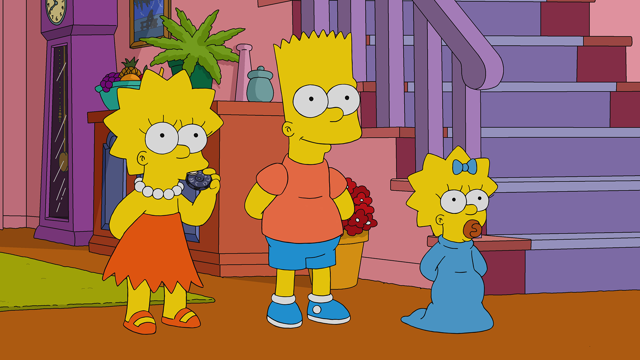 Cena do episódio “Um Natal de Verão de Springfield para o Natal” de Os Simpsons
