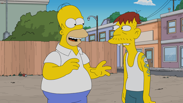 Cena do episódio “Herói Caipira” de Os Simpsons