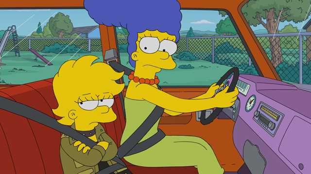 Cena do episódio “Pânico nas Ruas de Springfield” de Os Simpsons