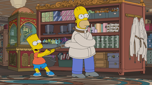 Cena do episódio “Reunião de Mãe e Filha” de Os Simpsons
