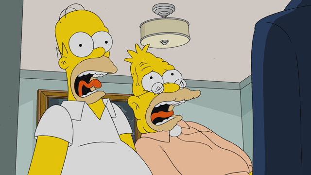 Cena do episódio “O Homem do VOVÔ” de Os Simpsons