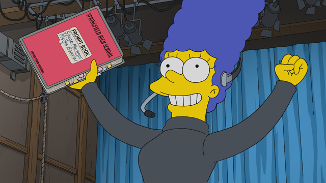 Cena do episódio “O Astro dos Bastidores” de Os Simpsons