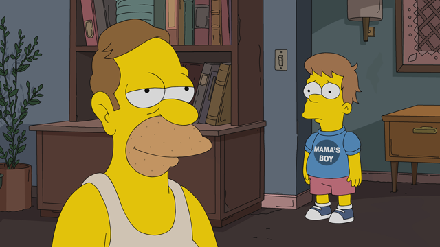Cena do episódio “Mães E Outros Estranhos” de Os Simpsons