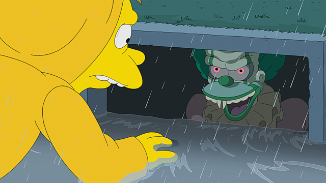 Cena do episódio “Não É o It” de Os Simpsons