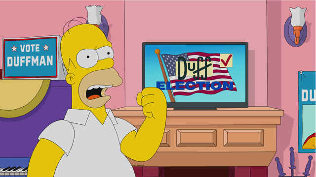 Cena do episódio “Da Cerveja à Paternidade” de Os Simpsons