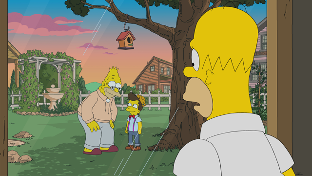 Cena do episódio “Meio-irmão do mesmo planeta” de Os Simpsons
