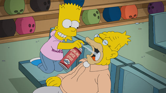 Cena do episódio “Garota dos Pinos” de Os Simpsons