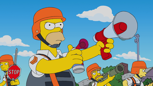 Cena do episódio “A Travessia de Homer” de Os Simpsons