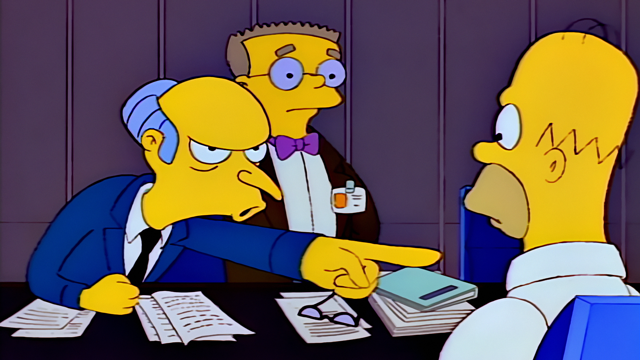 Cena do episódio “Última Saída para Springfield” de Os Simpsons