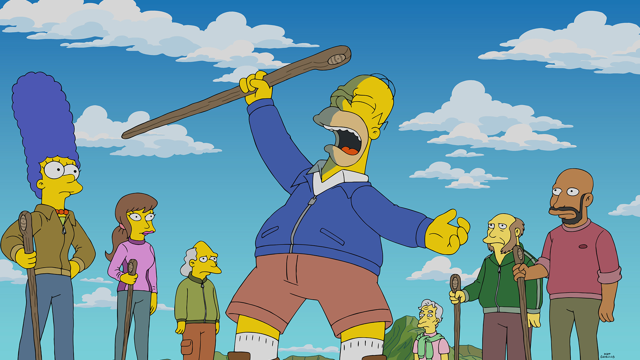 Cena do episódio “Romance Suave” de Os Simpsons