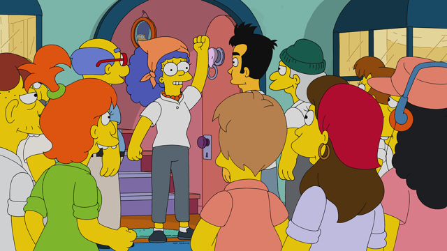 Cena do episódio “A Noite do Sindicato” de Os Simpsons