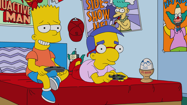 Cena do episódio “O Cérebro de Bart” de Os Simpsons