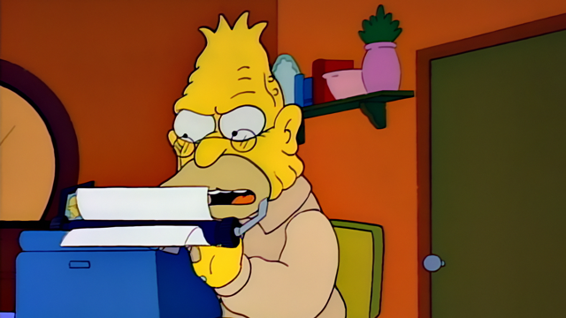 Cena do episódio “A Barreira” de Os Simpsons