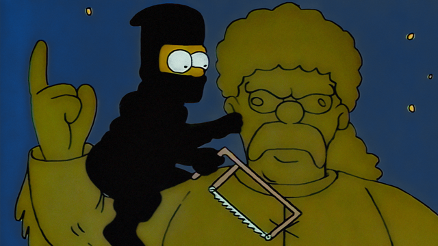 Cena do episódio “Conversa Fiada” de Os Simpsons