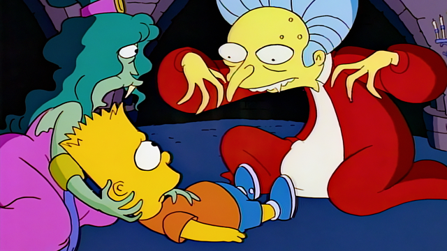 Cena do episódio “Casa na Árvore dos Horrores IV” de Os Simpsons