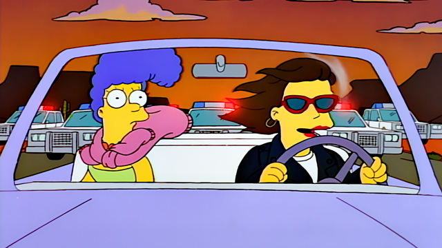 Cena do episódio “As Escapadas de Marge” de Os Simpsons