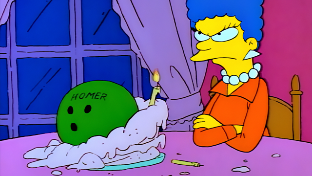 Cena do episódio “Uma Vida Turbulenta” de Os Simpsons