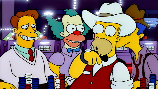 Cena do episódio “Como Aprendi a Gostar do Jogo Springfield” de Os Simpsons