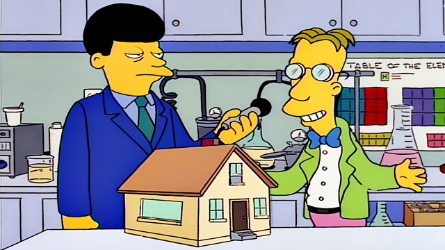 Cena do episódio “Homer, o Vigilante” de Os Simpsons