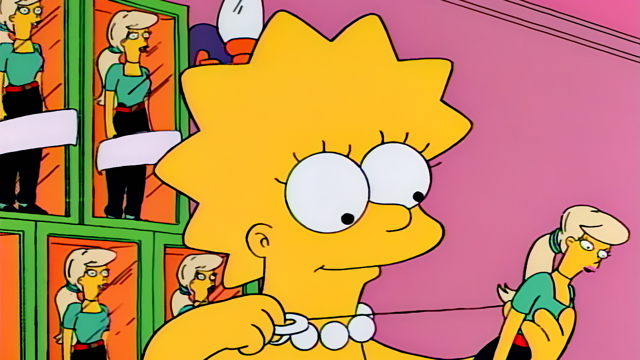 Cena do episódio “Lisa e a Boneca Falante” de Os Simpsons