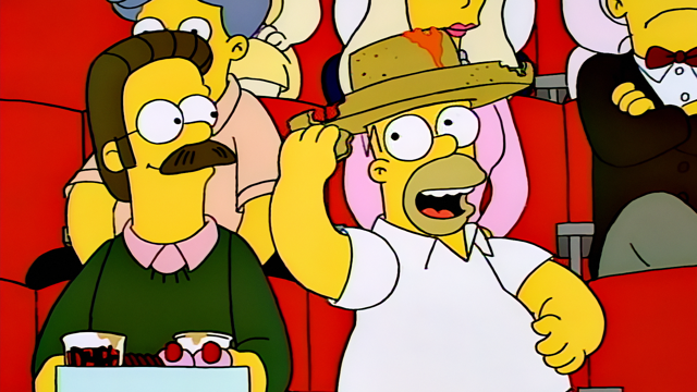 Cena do episódio “Homer Ama Flanders” de Os Simpsons