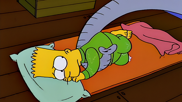Cena do episódio “Bart Ganha um Elefante” de Os Simpsons